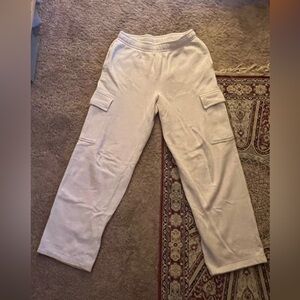 TNA cozy fleece cargo sweatpants